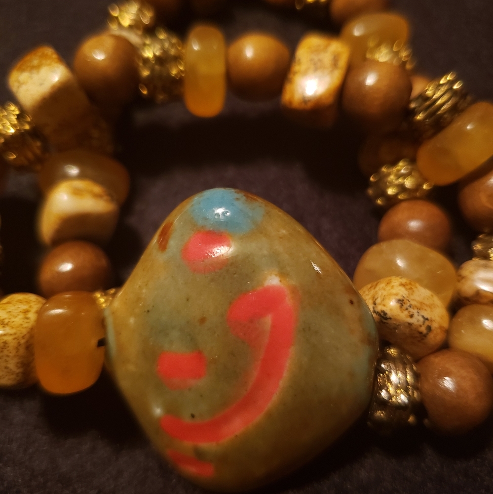 Modern Stone Bracelet. Estate sale. Never wJewelry